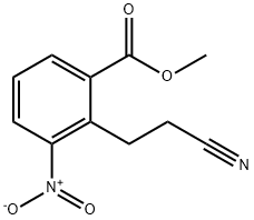 Methyl 2-(2-cyanoethyl)-3-nitrobenzoate Struktur