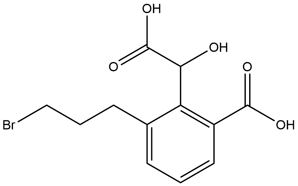 2-(3-Bromopropyl)-6-carboxymandelic acid,1806667-59-3,结构式