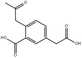 3-Carboxy-4-(2-oxopropyl)phenylacetic acid,1806673-06-2,结构式