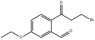 2-(3-Bromopropanoyl)-5-ethoxybenzaldehyde 结构式