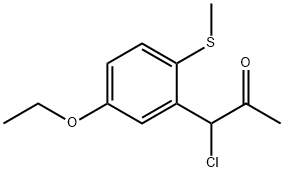 1-Chloro-1-(5-ethoxy-2-(methylthio)phenyl)propan-2-one Structure