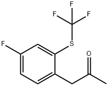 1-(4-Fluoro-2-(trifluoromethylthio)phenyl)propan-2-one Struktur