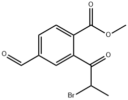 Methyl 2-(2-bromopropanoyl)-4-formylbenzoate,1806690-99-2,结构式