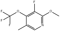 3-Fluoro-2-methoxy-5-methyl-4-(trifluoromethoxy)pyridine,1806717-50-9,结构式