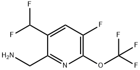 2-(Aminomethyl)-3-(difluoromethyl)-5-fluoro-6-(trifluoromethoxy)pyridine|