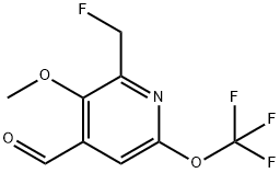 2-(Fluoromethyl)-3-methoxy-6-(trifluoromethoxy)pyridine-4-carboxaldehyde,1806755-74-7,结构式