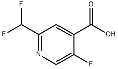 4-Pyridinecarboxylic acid, 2-(difluoromethyl)-5-fluoro- 结构式