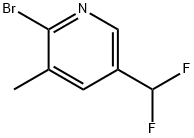 2-溴-5-(二氟甲基)-3-甲基吡啶, 1806764-00-0, 结构式