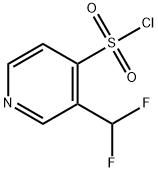 4-Pyridinesulfonyl chloride, 3-(difluoromethyl)- 结构式