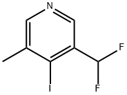 3-(Difluoromethyl)-4-iodo-5-methylpyridine Structure