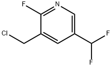 Pyridine, 3-(chloromethyl)-5-(difluoromethyl)-2-fluoro- 结构式