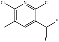 2,6-Dichloro-3-(difluoromethyl)-5-methylpyridine Structure