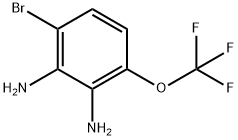 1,2-Benzenediamine, 3-bromo-6-(trifluoromethoxy)- Structure