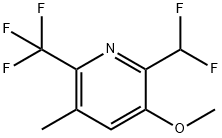 2-(Difluoromethyl)-3-methoxy-5-methyl-6-(trifluoromethyl)pyridine Structure