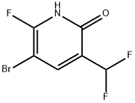 2(1H)-Pyridinone, 5-bromo-3-(difluoromethyl)-6-fluoro- Structure
