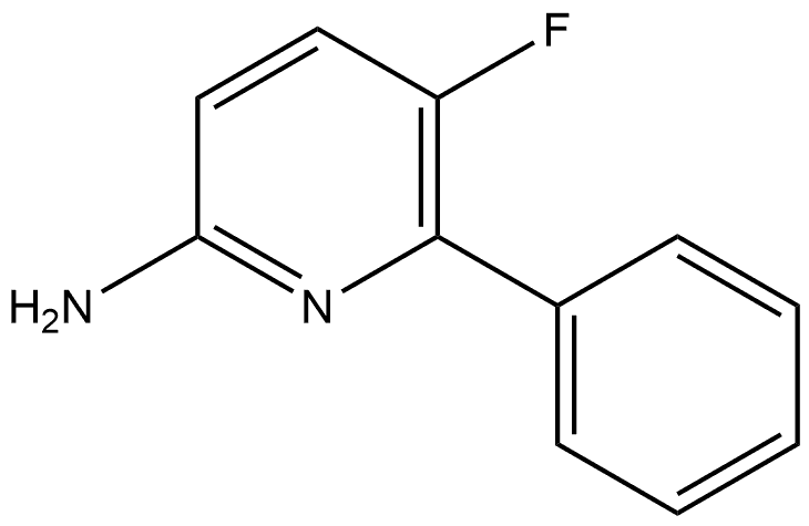 5-Fluoro-6-phenyl-2-pyridinamine Structure