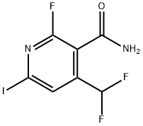 4-(Difluoromethyl)-2-fluoro-6-iodopyridine-3-carboxamide Structure