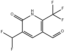 3-(Difluoromethyl)-2-hydroxy-6-(trifluoromethyl)pyridine-5-carboxaldehyde Structure