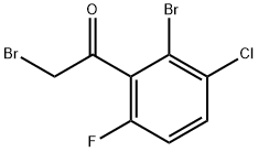 Ethanone, 2-bromo-1-(2-bromo-3-chloro-6-fluorophenyl)- Structure