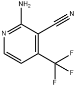 3-Pyridinecarbonitrile, 2-amino-4-(trifluoromethyl)- Struktur