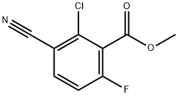 Benzoic acid, 2-chloro-3-cyano-6-fluoro-, methyl ester Structure