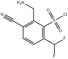 1807011-15-9 2-Aminomethyl-3-cyano-6-(difluoromethyl)benzenesulfonyl chloride