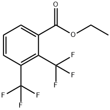 Benzoic acid, 2,3-bis(trifluoromethyl)-, ethyl ester 化学構造式