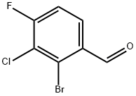 2-溴-3-氯-4-氟苯甲醛 结构式