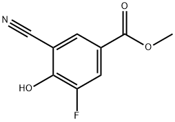 Benzoic acid, 3-cyano-5-fluoro-4-hydroxy-, methyl ester Structure