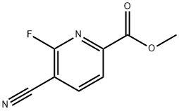 5-氰基-6-氟吡啶甲酸甲酯, 1807041-61-7, 结构式