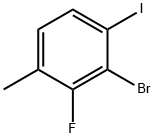 Benzene, 2-bromo-3-fluoro-1-iodo-4-methyl- 结构式