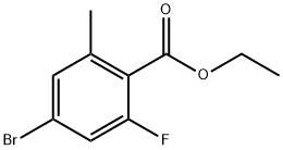 Ethyl 4-bromo-2-fluoro-6-methylbenzoate Struktur