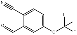 Benzonitrile, 2-formyl-4-(trifluoromethoxy)- Structure