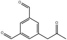 1-(3,5-Diformylphenyl)propan-2-one Struktur