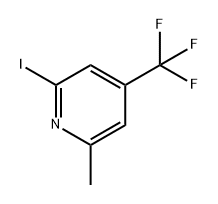 Pyridine, 2-iodo-6-methyl-4-(trifluoromethyl)- 化学構造式