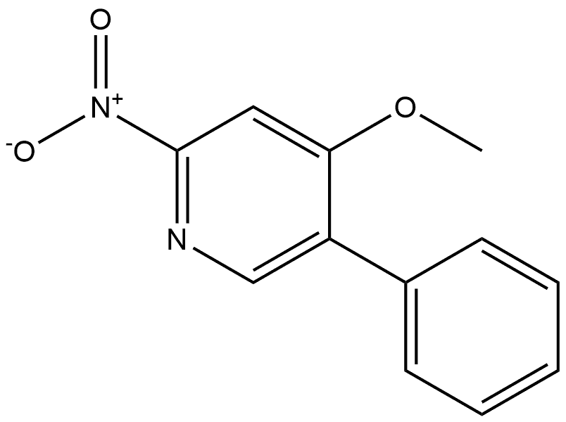 4-methoxy-2-nitro-5-phenylpyridine Structure