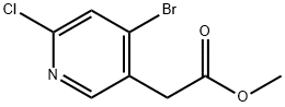 3-Pyridineacetic acid, 4-bromo-6-chloro-, methyl ester|2-(4-溴-6-氯吡啶-3-基)乙酸甲酯