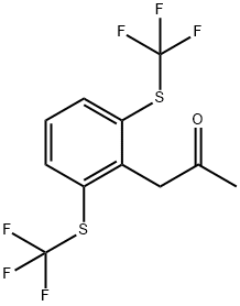 1-(2,6-Bis(trifluoromethylthio)phenyl)propan-2-one Struktur