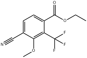 Ethyl 4-cyano-3-methoxy-2-(trifluoromethyl)benzoate 结构式