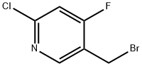 Pyridine, 5-(bromomethyl)-2-chloro-4-fluoro- Struktur