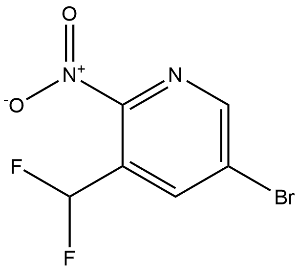 5-Bromo-3-(difluoromethyl)-2-nitropyridine 结构式