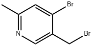 Pyridine, 4-bromo-5-(bromomethyl)-2-methyl- Structure
