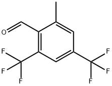 2,4-Bis(trifluoromethyl)-6-methylbenzaldehyde 结构式