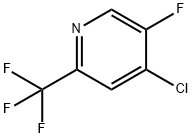 4-氯-5-氟-2-(三氟甲基)吡啶 结构式