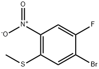 5-Bromo-4-fluoro-2-nitrothioanisole 化学構造式