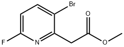 methyl 2-(3-bromo-6-fluoropyridin-2-yl)acetate,1807156-77-9,结构式