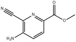 5-氨基-6-氰基吡啶甲酸甲酯 结构式