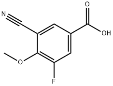 3-Cyano-5-fluoro-4-methoxybenzoic acid Structure