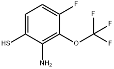 2-Amino-4-fluoro-3-(trifluoromethoxy)thiophenol Structure