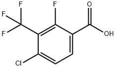 4-Chloro-2-fluoro-3-(trifluoromethyl)benzoic acid Struktur